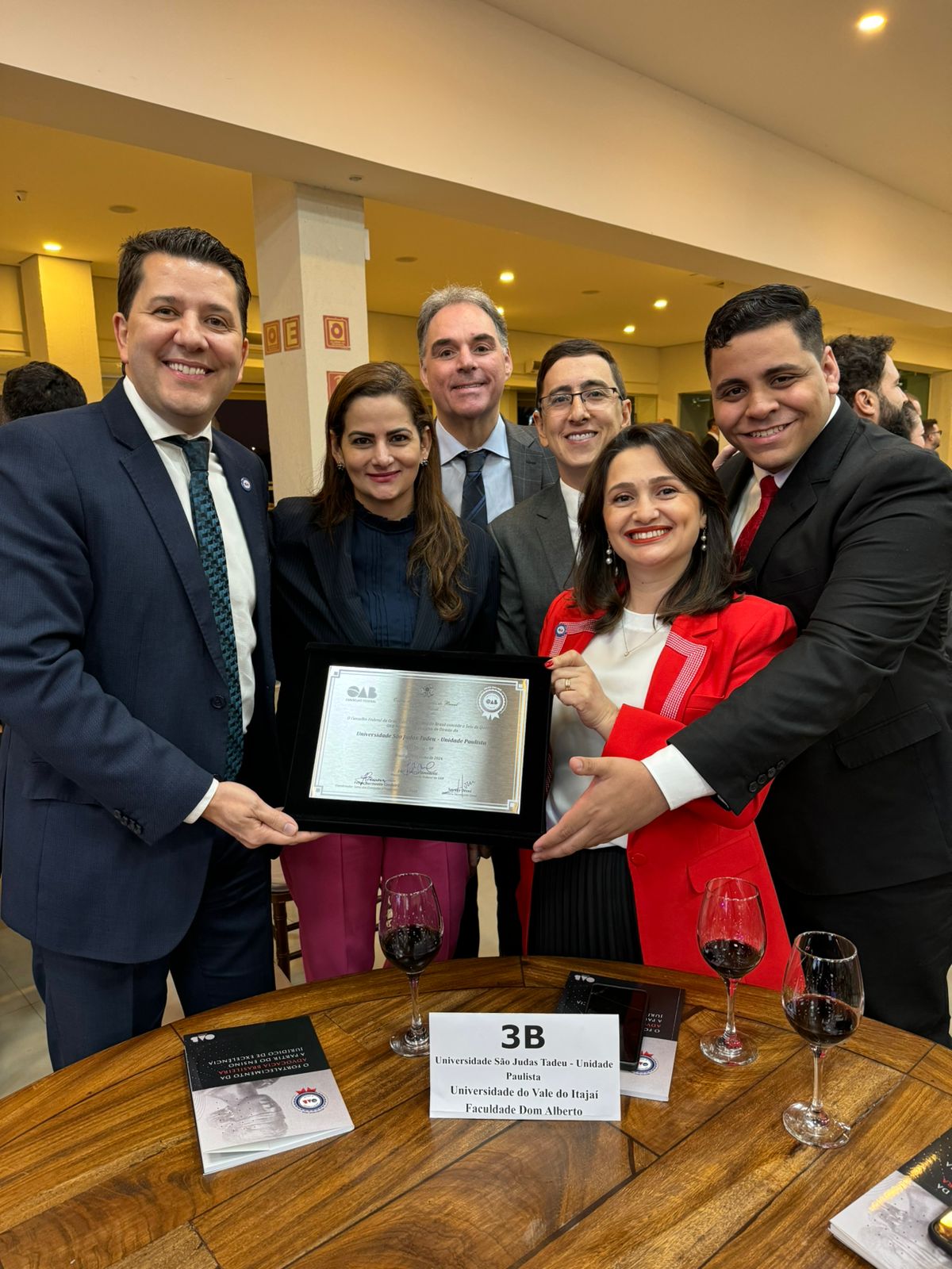 Cerimônia em Brasília reconhece curso de Direito com o Selo OAB Recomenda