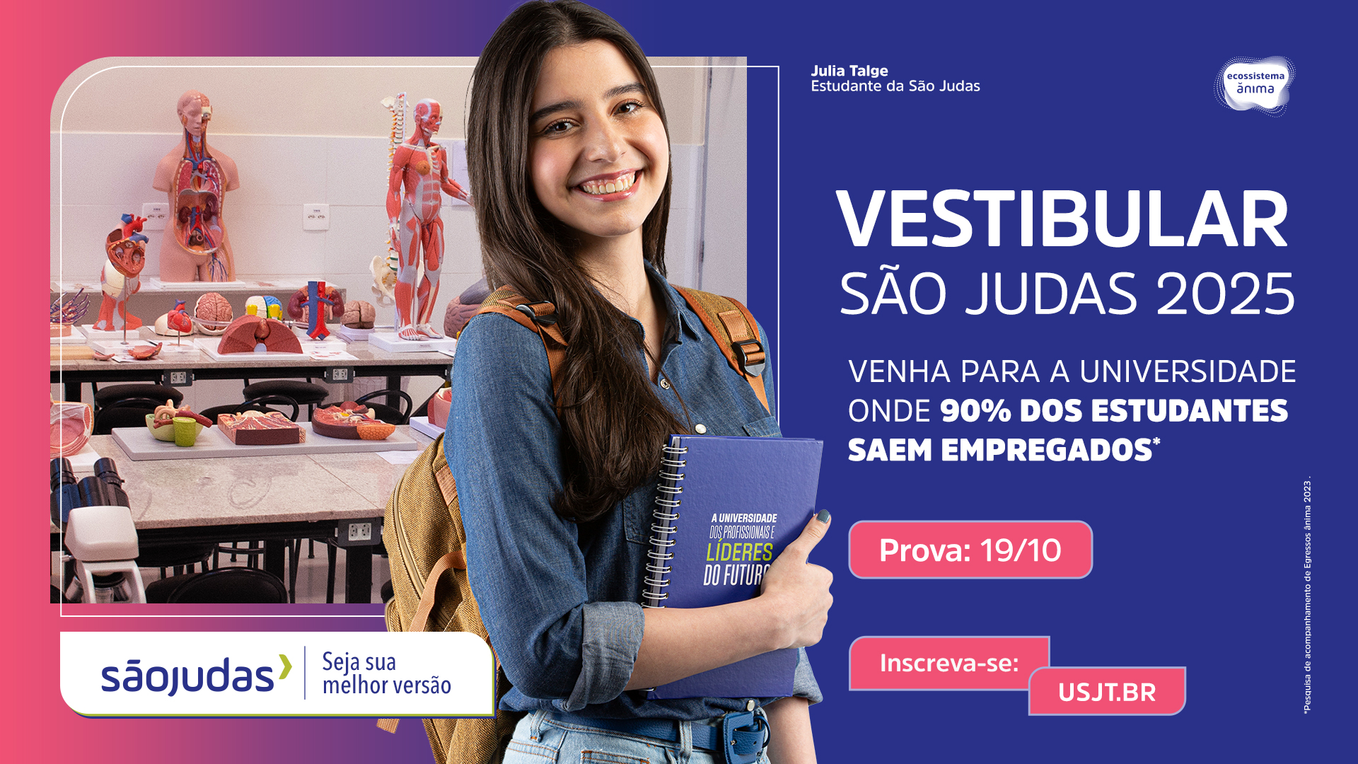 O resultado do Vestibular da São Judas já está disponível!